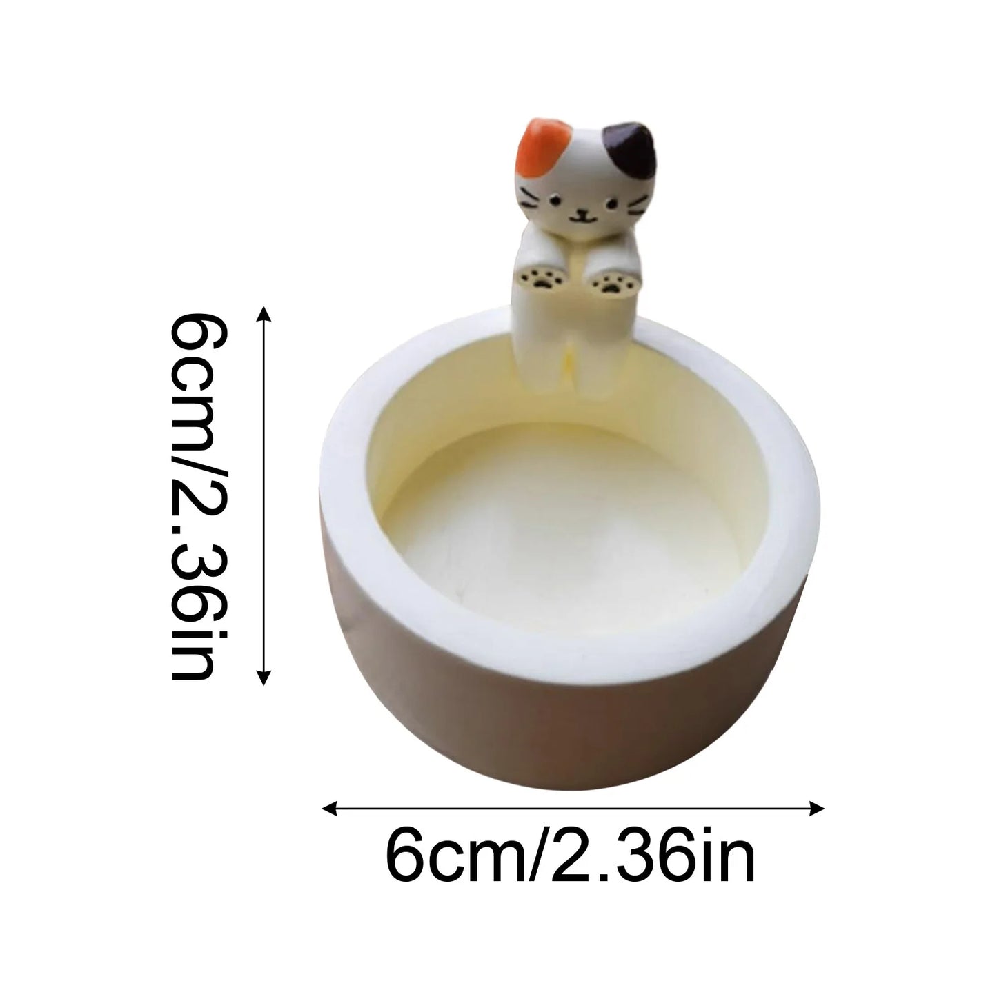 Cute Kitten Candle Holder